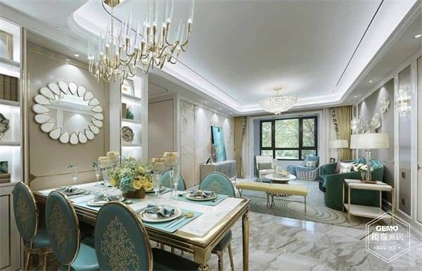 現代輕奢風裝修效果圖