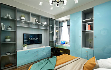 現代輕奢風格 | 臥室家居|定制電視柜/飄窗柜